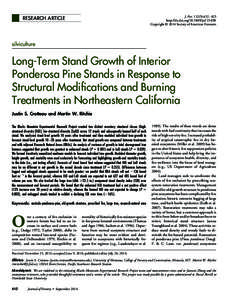 J. For[removed]):412– 423 http://dx.doi.org[removed]jof[removed]Copyright © 2014 Society of American Foresters RESEARCH ARTICLE