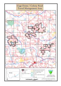 Gage Dome / Colony Road Travel Management Area Up Fl a tw