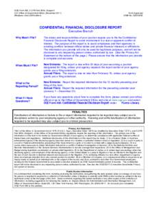 Confidential Financial Disclosure Report - OGE Form[removed]December 2011 Edition