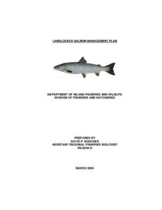 LANDLOCKED SALMON MANAGEMENT PLAN