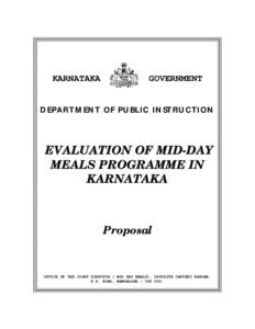 KARNATAKA  GOVERNMENT DEPARTMENT OF PUBLIC INSTRUCTION