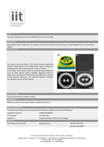 TITLE Substrate regenerative process for SERS detection without masks INVENTORS Roman Mark Krahne, Manohar Chirumamilla, Andrea Toma, Remo Proietti-Zaccaria, Anisha Gopalakrishnan, Francesco De Angelis