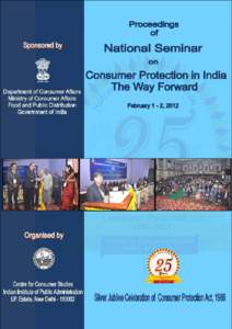 National Seminar on Consumer Protection in India The Way Forward