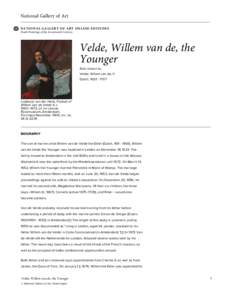 Willem van de Velde the Elder / Willem van de Velde the Younger / Dutch School / Van de Velde / Willem / Pen painting / Simon de Vlieger / Marine art / Arnold Houbraken / Dutch Golden Age painters / Visual arts / Dutch art
