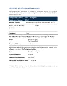 Microsoft Word - Register entry 7 - Ernst  Young LLC.doc