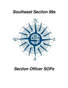 Southeast Section 99s  Section Officer SOPs The Ninety-Nines, Inc Southeast Section