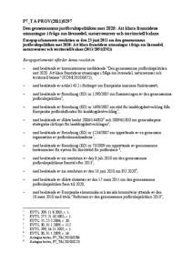 P7_TA-PROV[removed]Den gemensamma jordbrukspolitiken mot 2020: Att klara framtidens utmaningar i fråga om livsmedel, naturresurser och territoriell balans Europaparlamentets resolution av den 23 juni 2011 om den gemen