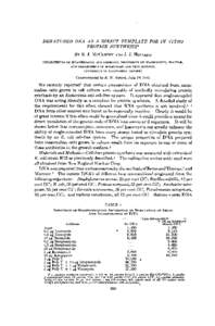 DENATURED DNA AS A DIRECT TEMPLATE FOR IN VITRO PROTEIN SYNTHESIS* BY B. J. MCCARTHY AND J. J. HOLLAND