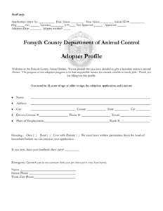 Forsyth County Animal Care and Control
