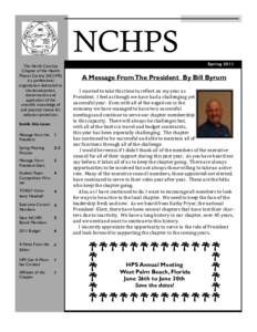 NCHPS The North Carolina Chapter of the Health Physics Society (NCHPS) is a professional organization dedicated to