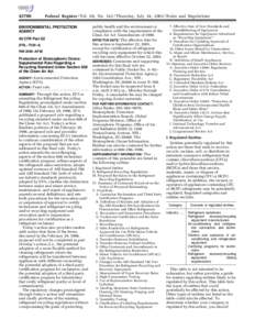 [removed]Federal Register / Vol. 68, No[removed]Thursday, July 24, [removed]Rules and Regulations ENVIRONMENTAL PROTECTION AGENCY