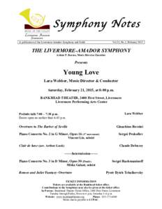 Classical music / Music / Livermore /  California / Livermore-Amador Symphony / Peninsula Symphony / Concerto / Piano Concerto No. 3 / Sergei Prokofiev