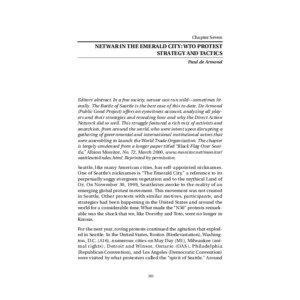 Civil disobedience / Social change / World Trade Organization / National Special Security Events / Crime in Washington / World Trade Organization Ministerial Conference of 1999 protest activity / Direct Action Network / Black bloc / Seattle Police Department / Anarchist theory / Activism / Social philosophy