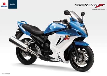 including ABS version “GSX650FA”  Photo : GSX650FA Sporty All-arounder - Ready For Fun