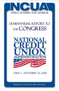 OIG Semiannual Report to Congress April 1 - September 30, 2008