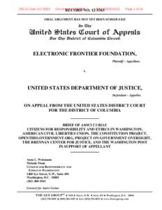 Dawn Johnsen / Amicus curiae / American Civil Liberties Union / Jack Goldsmith / United States Department of Justice / Project On Government Oversight / Justice / Law / Government / Office of Legal Counsel