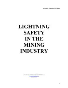 TECHNICAL PAPER NLSI[removed]MINING  LIGHTNING SAFETY IN THE MINING