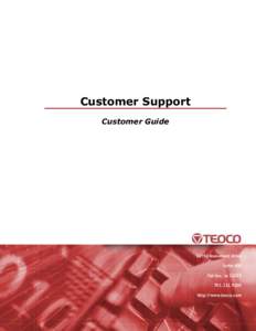 Customer Support Customer Guide[removed]Monument Drive Suite 400 Fairfax, va 22033