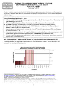 Weekly Influenza Surveillance Report