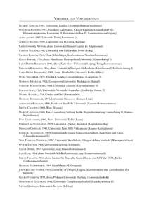 VERFASSER UND VERFASSERINNEN GILBERT ACHCAR, 1951, Universität London (Kosmopolitismus/moderner) WOLFRAM ADOLPHI, 1951, Potsdam (Kaderpartei, Kinder/Kindheit, Klassenkampf III, Klassenkompromiss, Komintern II, Kommandoh