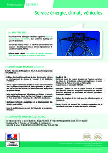 Présentation  DRIEE-IF Service énergie, climat, véhicules