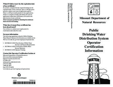 If you have completed all the required training by the expiration date of the certificate, there is a 60-day grace period to submit your renewal application and fee. There is a $10 per month penalty for late applications