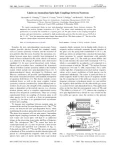 PRL 101, [removed]week ending 31 DECEMBER[removed]PHYSICAL REVIEW LETTERS