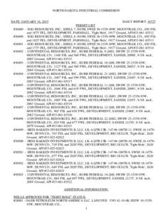 Economy of the United States / Mountrail County /  North Dakota / Marathon Oil / Continental Resources