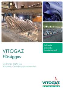 VITOGAZ Flüssiggas Die Energie Tag für Tag In Industrie, Gewerbe und Landwirtschaft  Industrie