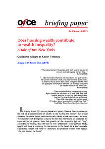 f  briefing paper No. 9/January 8, 2015  Does housing wealth contribute
