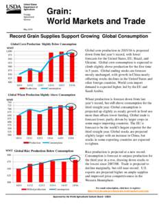 United States Department of Agriculture Grain: World Markets and Trade