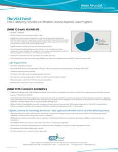 Anne Arundel  Economic Development Corporation The VOLT Fund