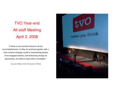 TVO All-staff meeting, April[removed]