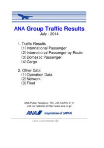 ANA Group Traffic Results (JULY[removed]xls