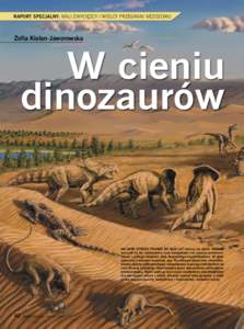 RAPORT SPECJALNY: MALI ZWYCIĘZCY I WIELCY PRZEGRANI MEZOZOIKU  Zofia Kielan-Jaworowska