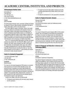 Academic Centers, Institutes, and Projects Anthropological Studies Center ASC Building[removed]2381 Fax: ([removed]www.sonoma.edu/asc