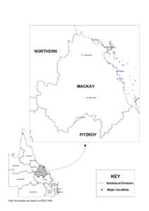 Geography of Queensland / Central Queensland / Mackay /  Queensland / Australian rules football leagues in regional Queensland / Mackay Regional Football / Geography of Australia / Moranbah /  Queensland / States and territories of Australia