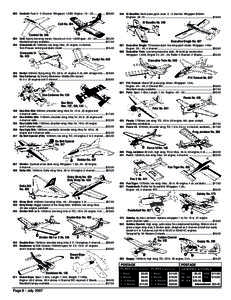 605 Contrail: Fast[removed]Channel. Wingspan: 1.25M, Engine: .[removed]..................$[removed]El Bandito: Semi scale pylon racer[removed]channel. Wingspan 900mm. Engines: .09 .15 ......................................