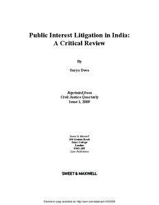India / Indian law / Human rights in India / Law enforcement in India / Public Interest Litigation / Government of India / Fundamental Rights in India / Class action / Judiciary of India / Law / Civil law / Constitution of India