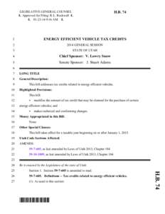 LEGISLATIVE GENERAL COUNSEL 6 Approved for Filing: R.L. Rockwell[removed]:16 AM 6 H.B. 74