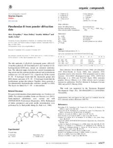 Pimobendan B from powder diffraction data