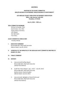 Audit Committee[removed]Agenda