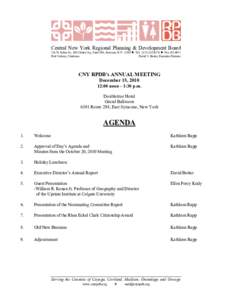 Central New York Regional Planning & Development Board  126 N. Salina St., 100 Clinton Sq., Suite 200, Syracuse, N.Y[removed]z Tel[removed]z Fax[removed]Paul Vickery, Chairman David V. Bottar, Executive Director