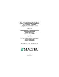 Hydrology / Aquifers / Hydraulic engineering / Hydrogeology / Soil contamination / Environmental remediation / Groundwater / Bioremediation / Tyson Wash / Water / Environment / Earth