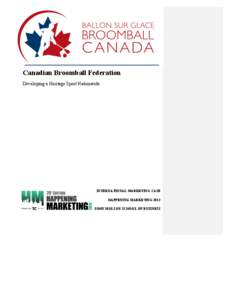 Canadian Broomball Federation Developing a Heritage Sport Nationwide