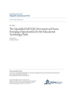 Utah State University  DigitalCommons@USU ITLS Faculty Publications