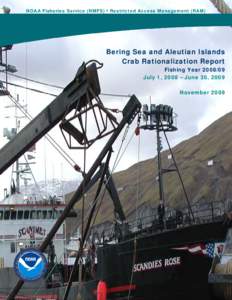 Fishing industry / Fisheries science / Majoidea / Fisheries / Crab fisheries / Crabs / Bering Sea / Magnuson–Stevens Fishery Conservation and Management Act / King crab / Phyla / Protostome / Fishing