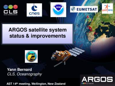 PAGE 1  ARGOS satellite system status & improvements  Yann Bernard