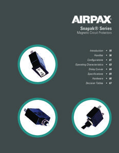 Snapak® Series  Magnetic Circuit Protectors Introduction