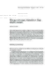 NLTombrukket7_NLT:35 Side 147  Norsk Lingvistisk Tidsskrift · Årgang 31 · –164